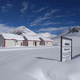 Himansh, a research station for Indian scientists in the Himalayas, after fresh snowfall.